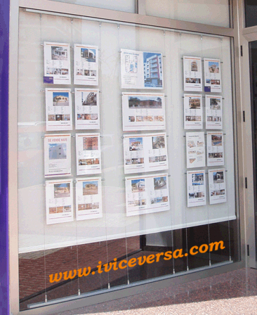 Escaparate carpetas metacrilato, Carpetas colgantes