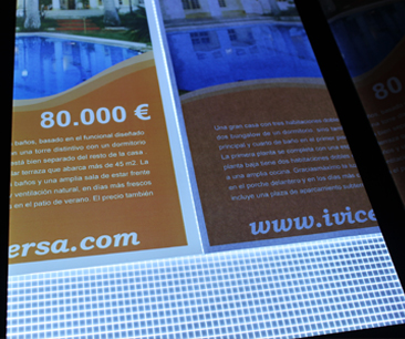 Papel especial para LED, papel retroiliminado